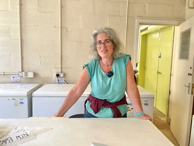 Dr Liz Chadwick in the Cardiff Otter Project archive